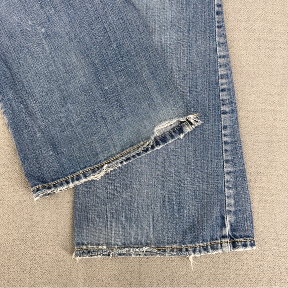 American Eagle Jeans Womens 12 Short Favorite Boyfriend Boot Cut 34x28 Flare - Picture 10 of 14